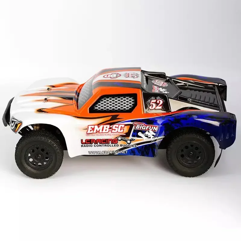 Lc Racing 1/14 Remote-controlled Electric Model Car Short Truck Off-road Vehicle Brushless Rtr Emb-sc Toy Car Gift