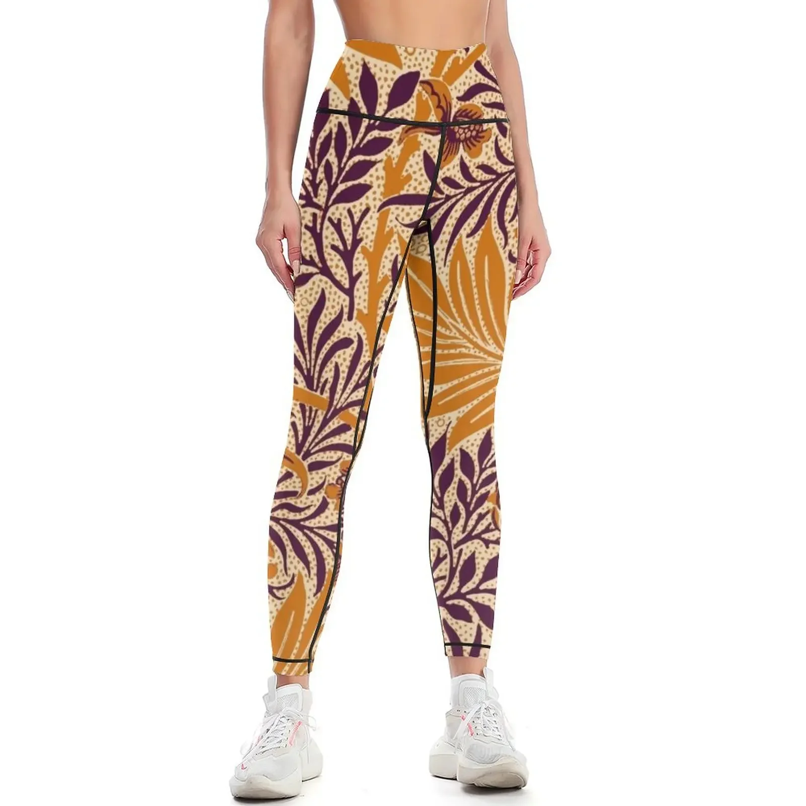 

William Morris's Larkspur pattern Leggings flared Clothing fitness Womens Leggings