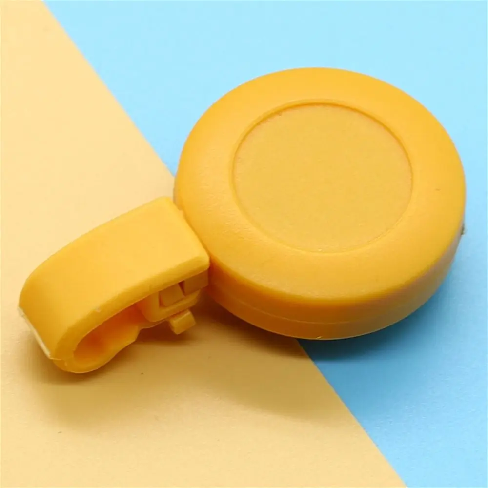 Frosted ID Card Holder Anti-Lost Keyring Clips Retractable Badge Reel Chest Card Plastic Easy To Pull Buckle Office Suppliers