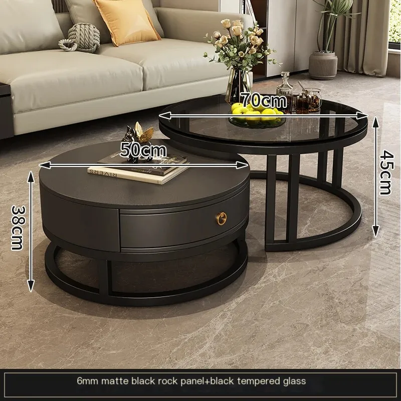 Nordic Corner Coffee Tables For Living Room Glass Dressing Center Coffee Table Salon Simple Mesa Auxiliar Design Furniture ZT