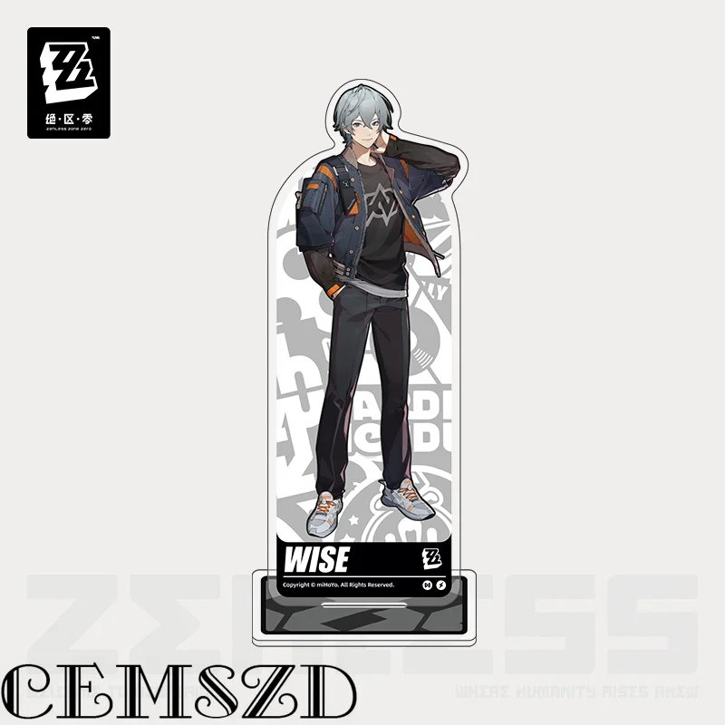 [Genuine] MiHoYo Game Zenless Zone Zero ZZZ Pyrois Wise Belle Cosplay Acrylic Stands Anime Character Accessories Card Slot Tool view 2