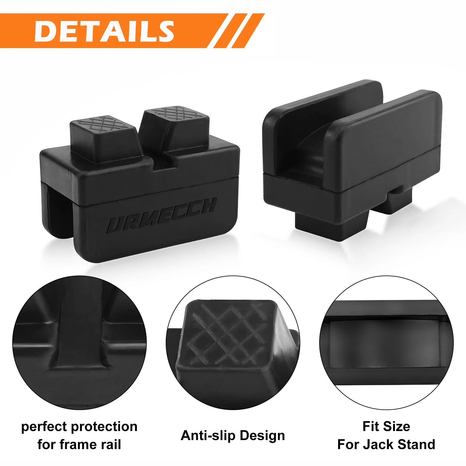 For BMW E46 Jack Stand Pad Rail Pinch welds Protector Rubber Jack Stand Pads For Honda Nissan Toyota VW Car Lifting Accessories