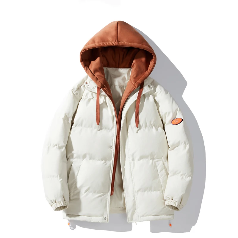 

Unisex Multi-color Down Padded Parka Women Men Loose Winter Korean Version Thickened Parkas Leisure Classic Hooded New Parkas
