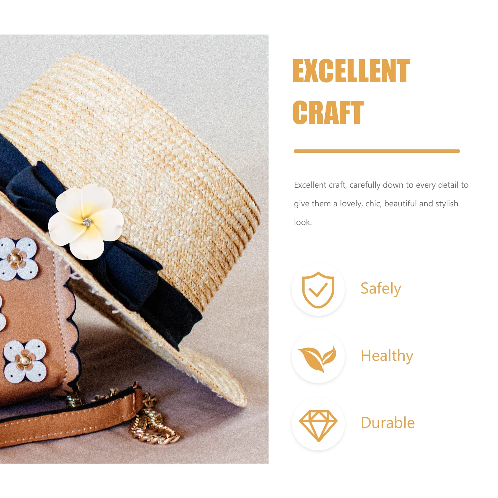 

10pcs Clay Flower Charms 3D DIY Accessories Hair Clip Decor Wreath Crafts Hawaiian Hair Charm For Diy Flowers