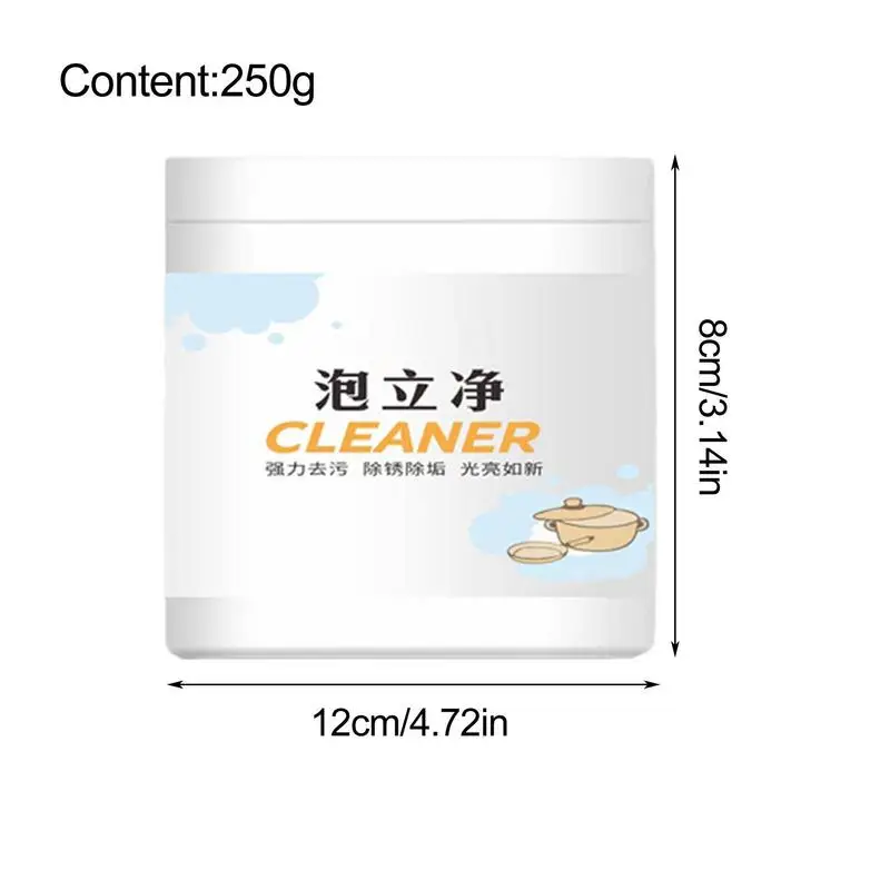 Cleaning Powder Anti-Rust Kitchen Cleaning Tool Concentrated Heavy Oil Stain Net Cleaner Grease For Faucets Sinks Toilets Floors