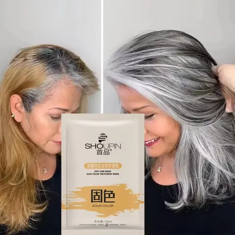 Magic Lock Color Hair Mask Blonde Hair Bleaching Yellow Remove Linen Gray Silver Color Effect Anti Brass Tones Hair Shampoo