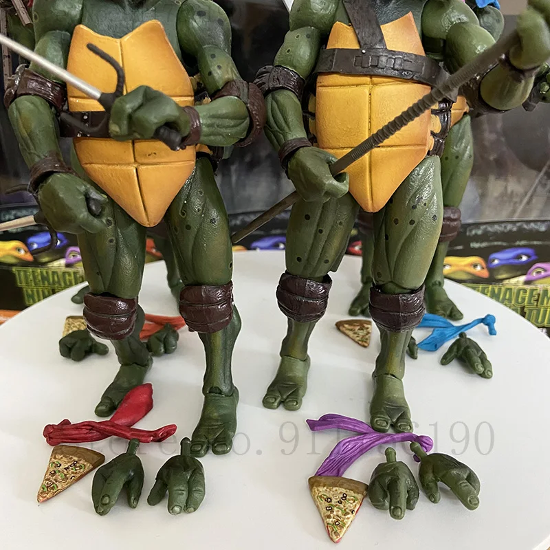 Film NECA Mutant Ninja Turtles Actionfigur Raphael Donatello Michelangelo Leonardo Shredder Krang Figuren Spielzeug – Detail 11