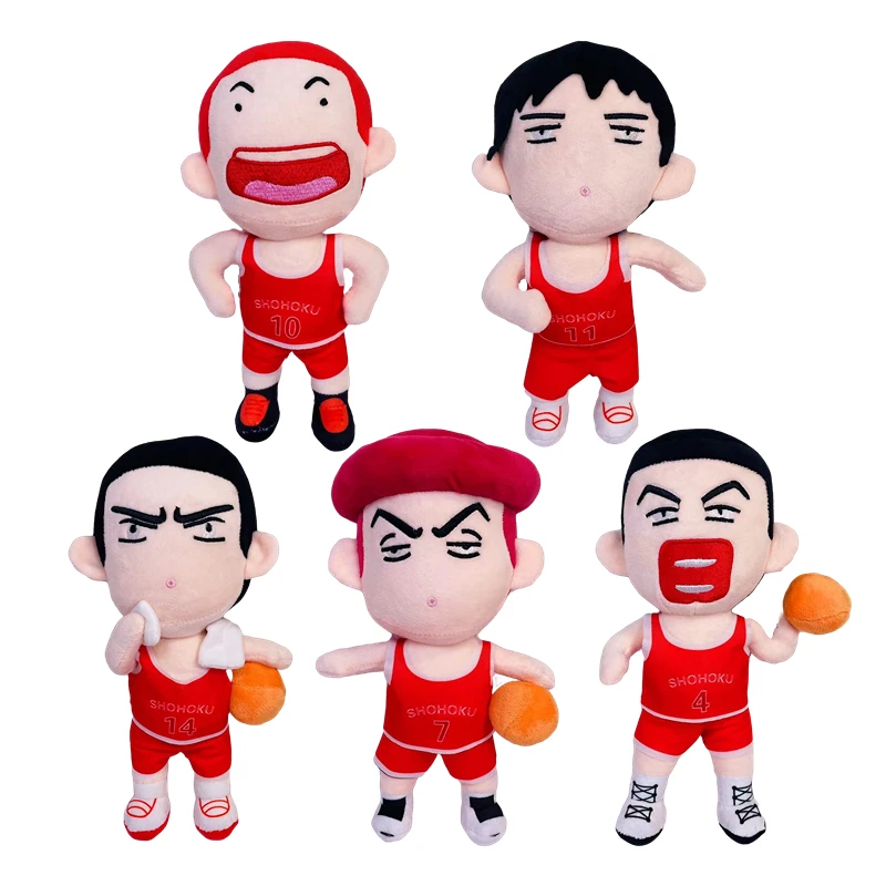 

25cm Slam Dunk Plush Stuffed Toys HanamichiSakuragi Kaede Rukawa Cartoon Anime Figure Soft Dolls Kid Birthday Gifts Kawaii Decor