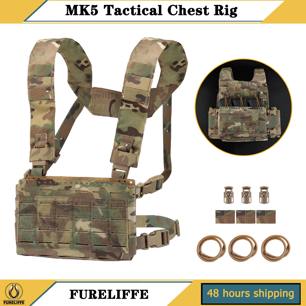 Tactical Chest Rig MK5 Mag Pouch Spiritus Molle System Micro Fight Chassis Front Panel JPC Plate Carrier Airsoft Gear