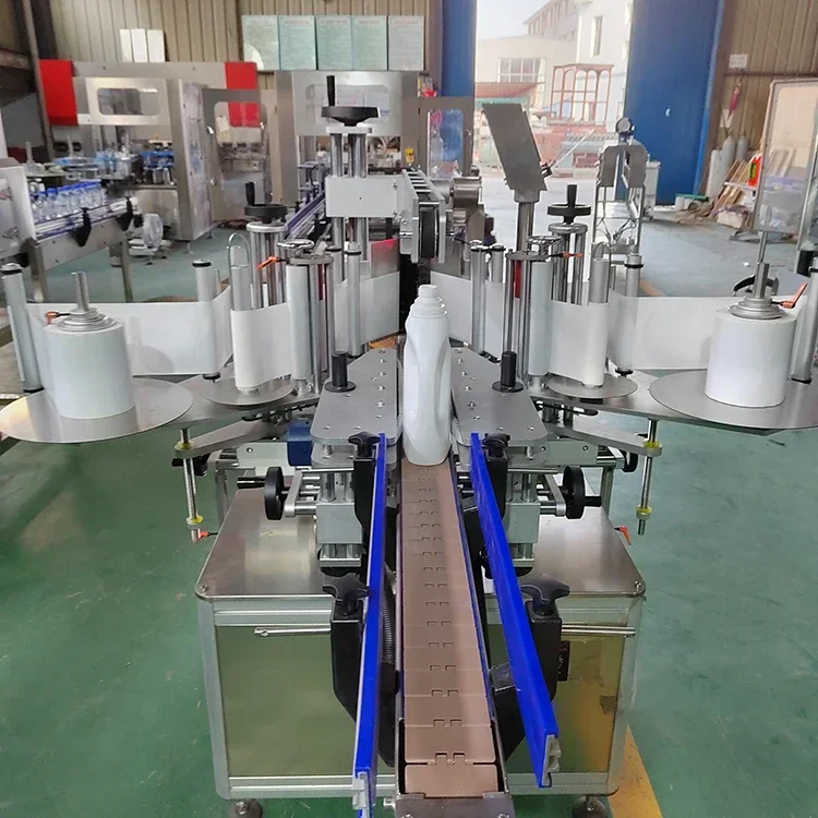 Automatic double side labeling machine