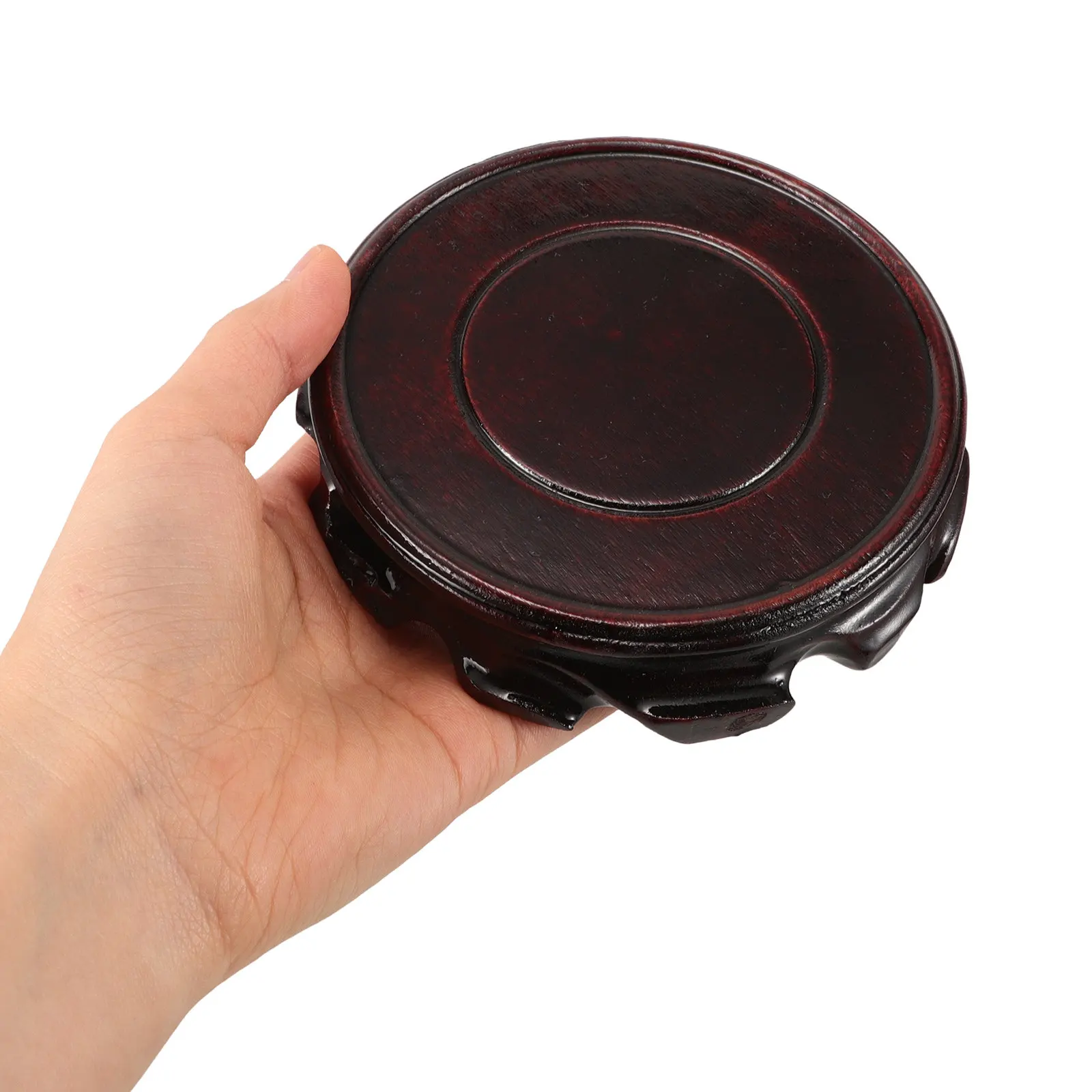 Oriental Wooden Base Rosewood Carved Solid Wood Home Decoration Stand Table Lamp Flower Display Rack Teapot Bonsai Pedestal