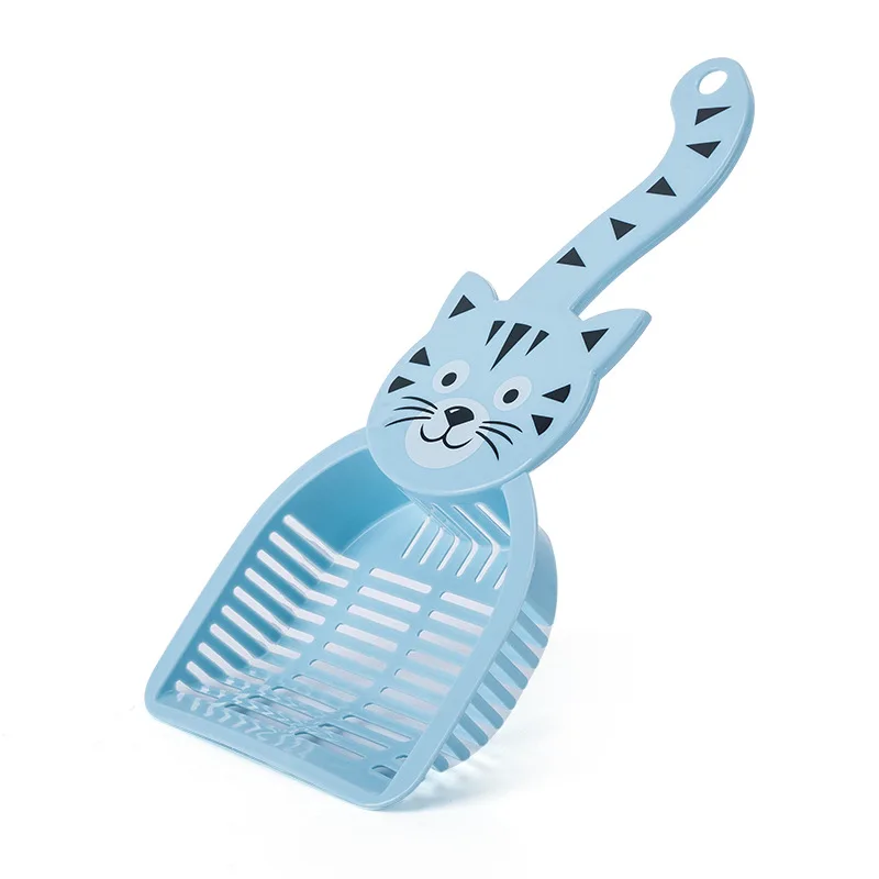 Scoop Cleaning Tools Hollow Shovel Cat Shape with Handle Cat Litter Cartoon Design Pet Sand Cleaning Tools