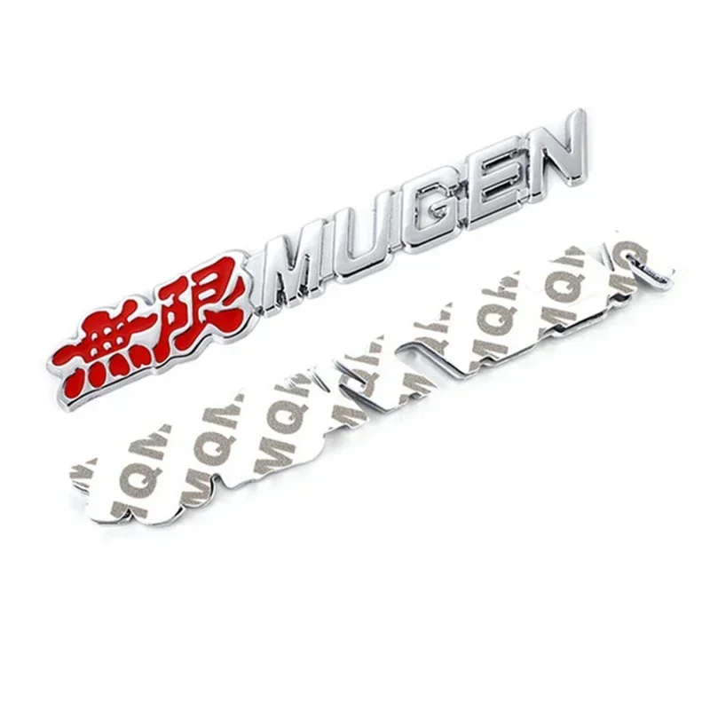 3D Metal MUGEN Logo Car Rear Trunk Tail Emblem Badge Sticker Decals For Honda Civic Accord Odyssey CRV CBR VTX VFR Hrv Jazz