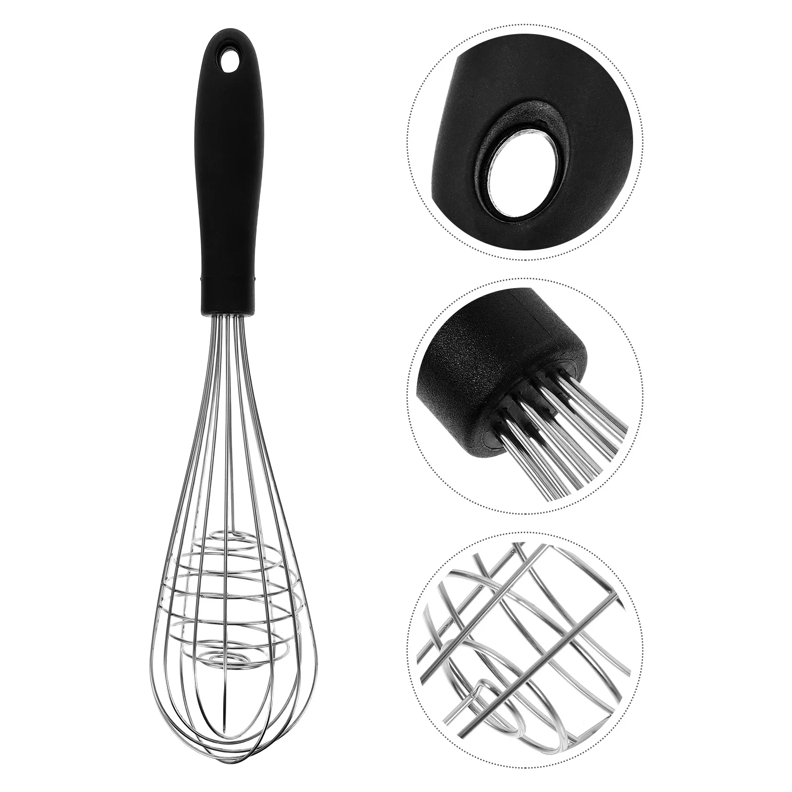 

Stainless Steel Egg Beater Hand Push Rotary Whisk Blender Manual Mixer Stirrer Kitchen Egg Whisk Multifunction Cream Frother