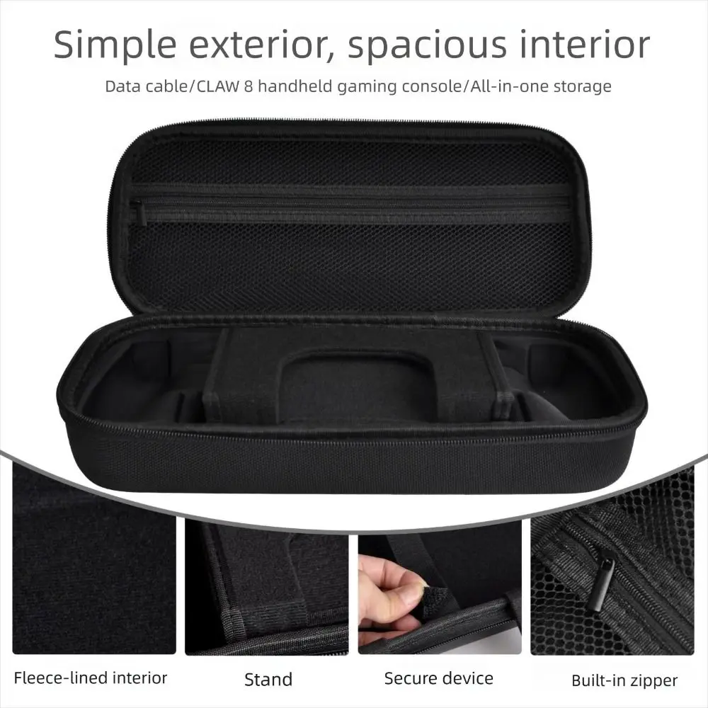 EVA Game Console Storage Bag Shockproof Anti Scratch Carrying Case Waterproof Wear Resistant Cover for MSI Claw A8 BZ2EM - Image 3