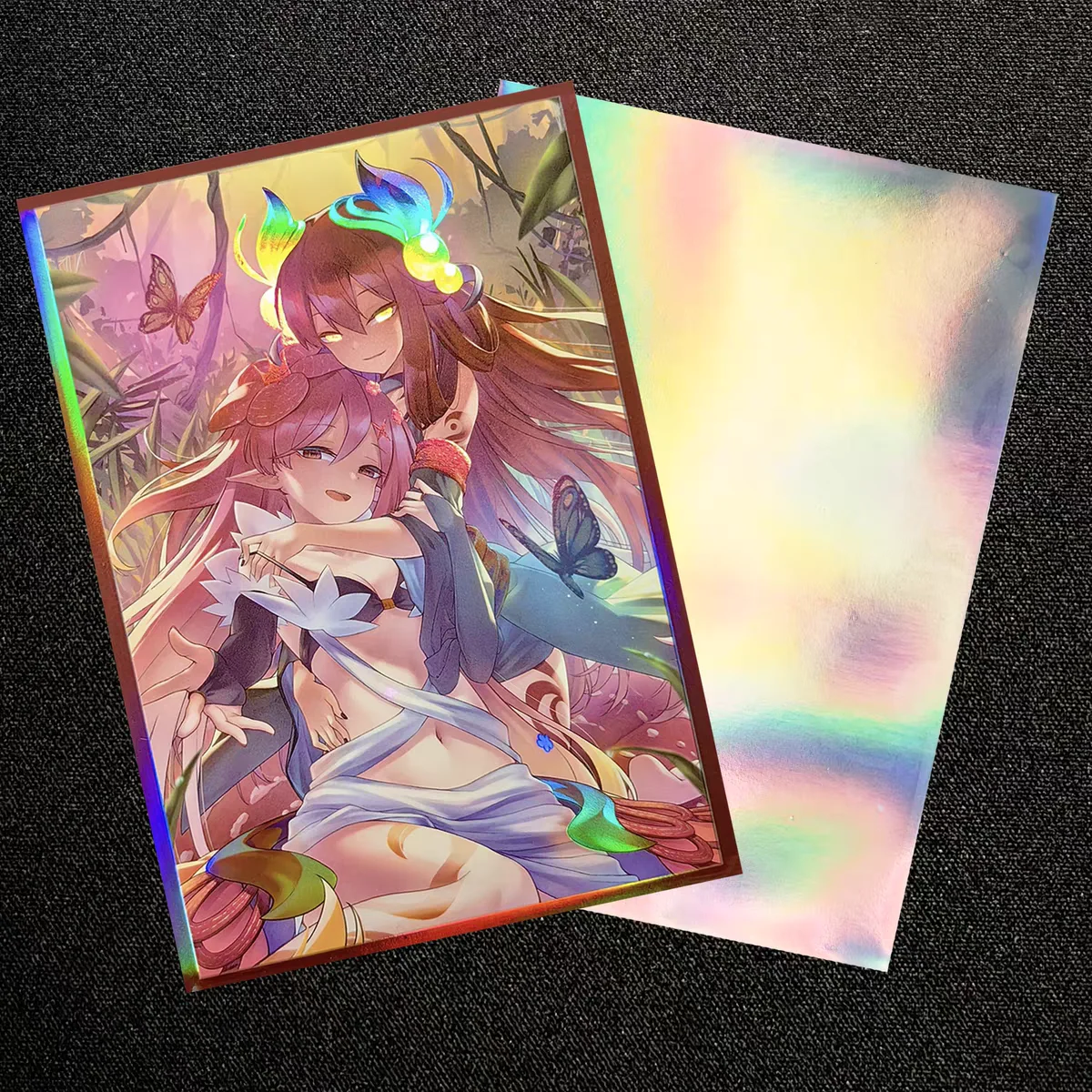 50PCS 63X90Mm YGO Anime Kaart Mouwen Kleur Flash Card Beschermhoes Anime Kaarten Gift Speelgoed