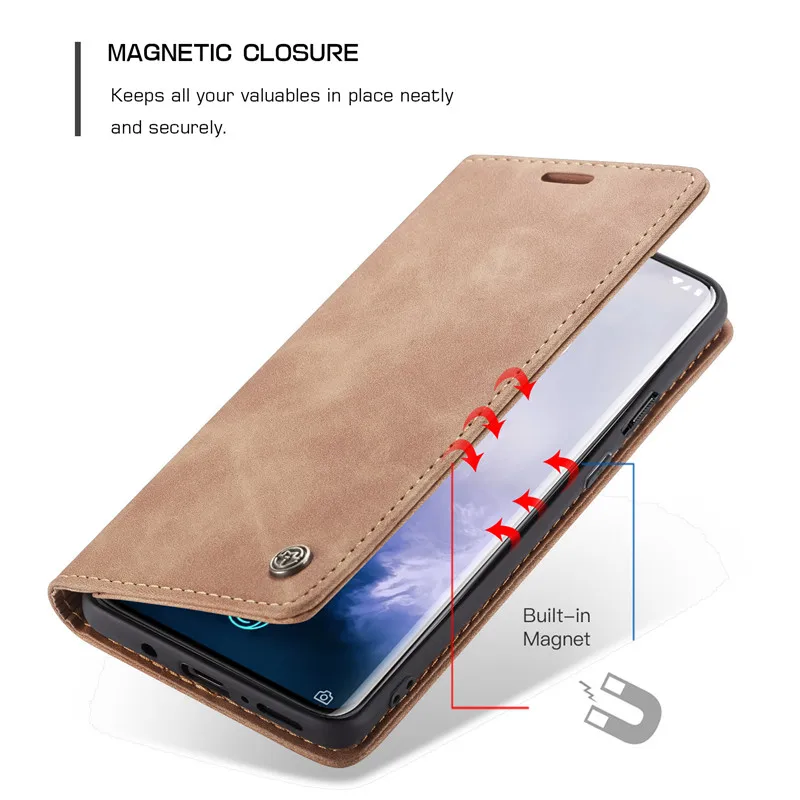 CaseMe High Quality Retro Magnetic Flip Leather Case for OnePlus Nord 7 8 Pro 8T Wallet Card Cover One Plus 11 Phone Cases Coque