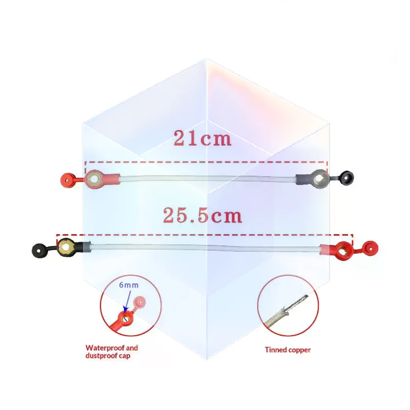 Electric Bike Battery External Connection Wire Tinned Copper Flame Retardant UV Resistant Silicone Cable for Outdoor Use