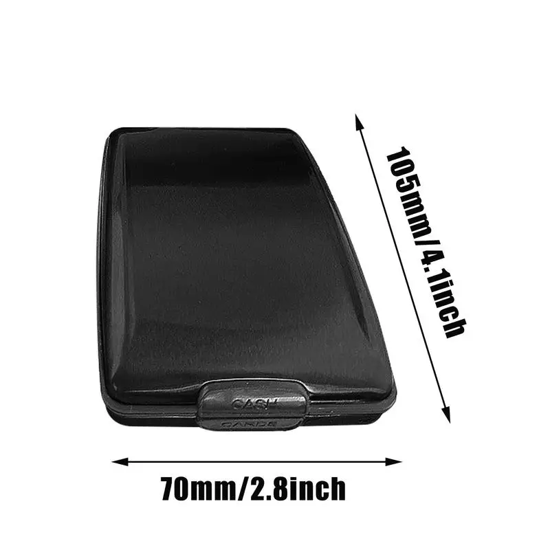 Dompet Aluminium untuk Pria Wanita Paduan Aluminium Pelindung Dompet Kartu Portabel RFID Memblokir Casing Kartu Keras untuk Kartu Kredit Debit