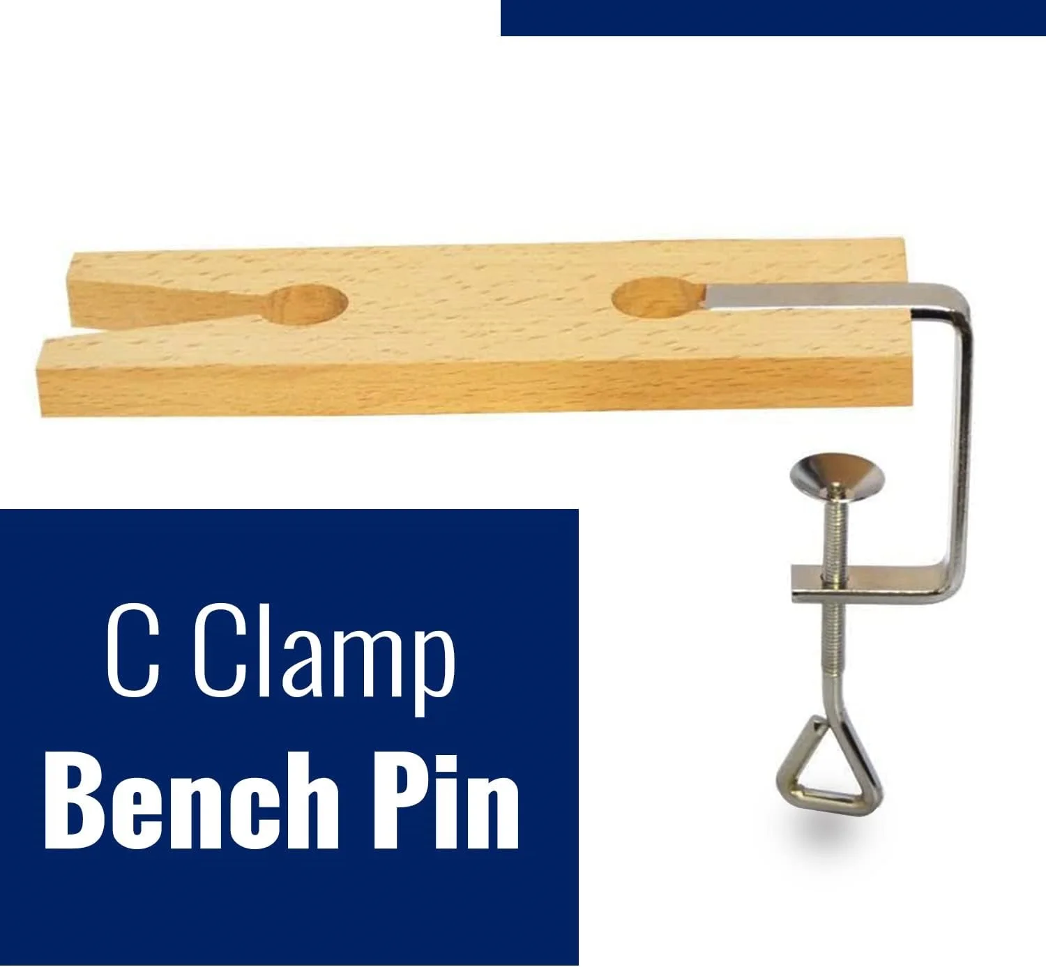 

Professional Jewelry Bench Pin Clamp Wooden V-Slot Workbench Tool for Polishing and Cutting Jewelry Making