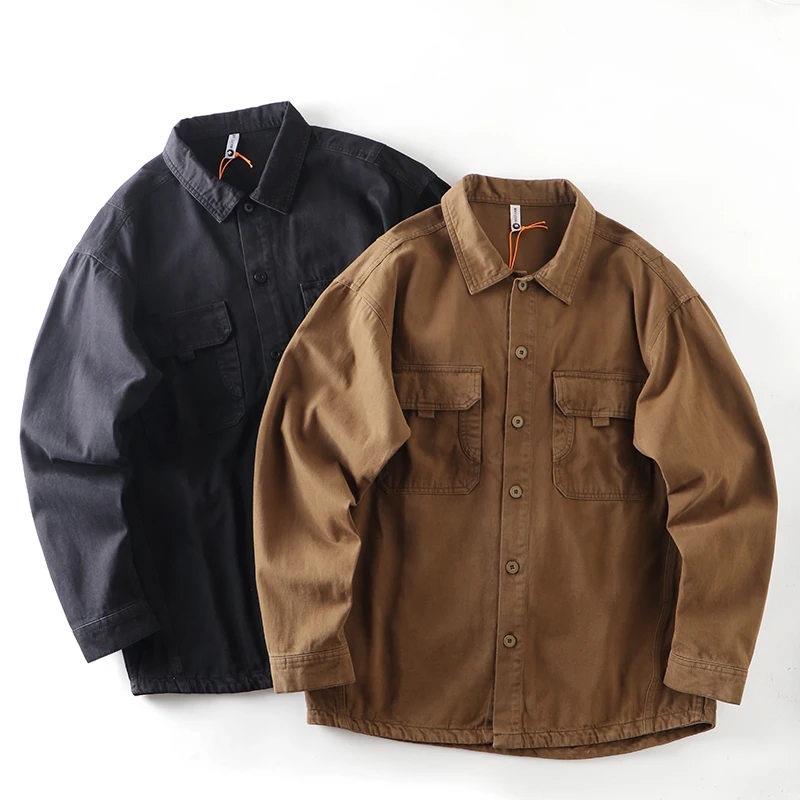 

Retro American Sle! Diagonal Stripe Pure Cotton! Skin-friendly Comfortable! Autumn Men's Color Casual Work Long Sv...