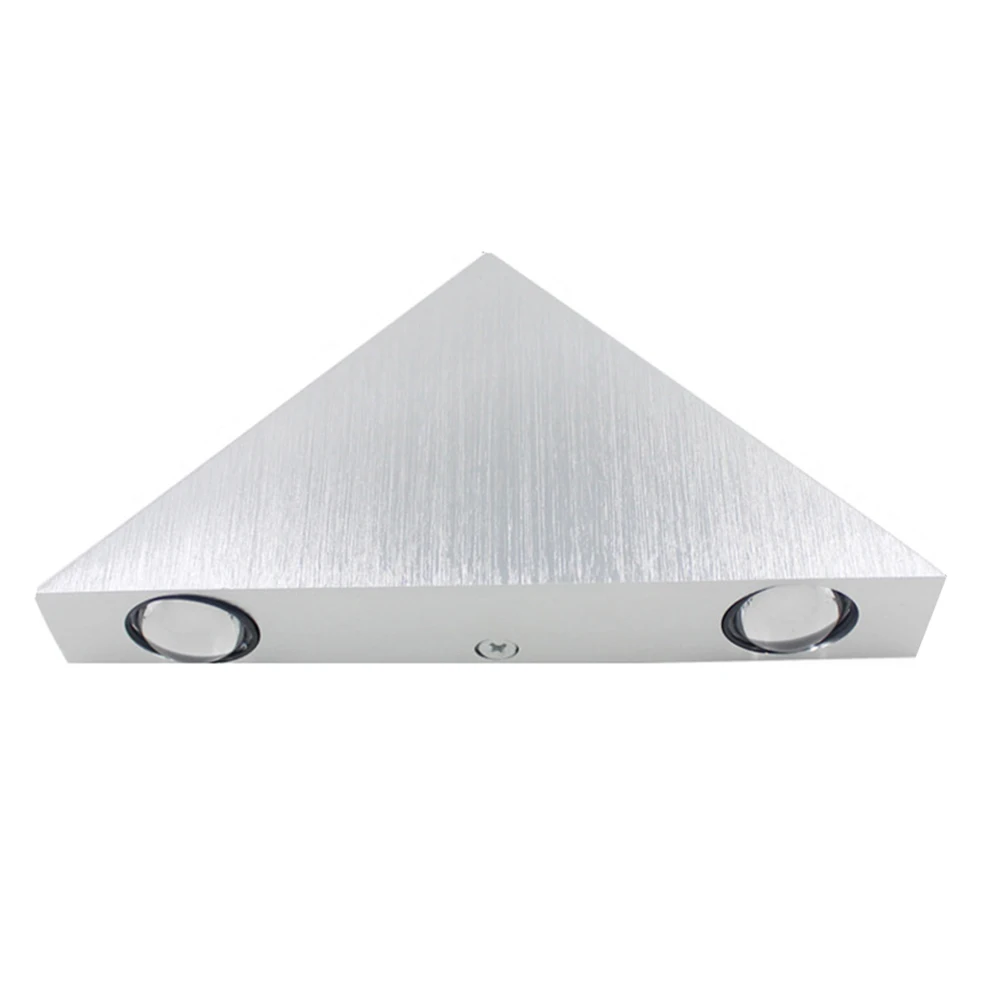 

3W LED Modern Aluminum Wall Light Durable Triangle Decorative Atmosphere Lamp for Study Bedroom Balcony Wall Sconce