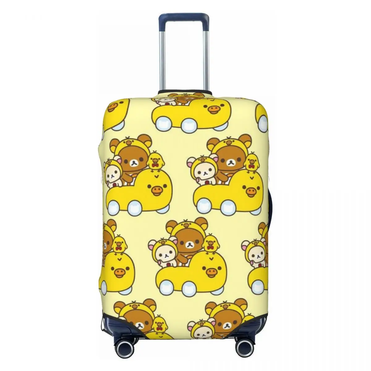 

Custom Rilakkuma Cartoon Luggage Cover Elastic Travel Suitcase Protective Covers Suit For 18-32 inch
