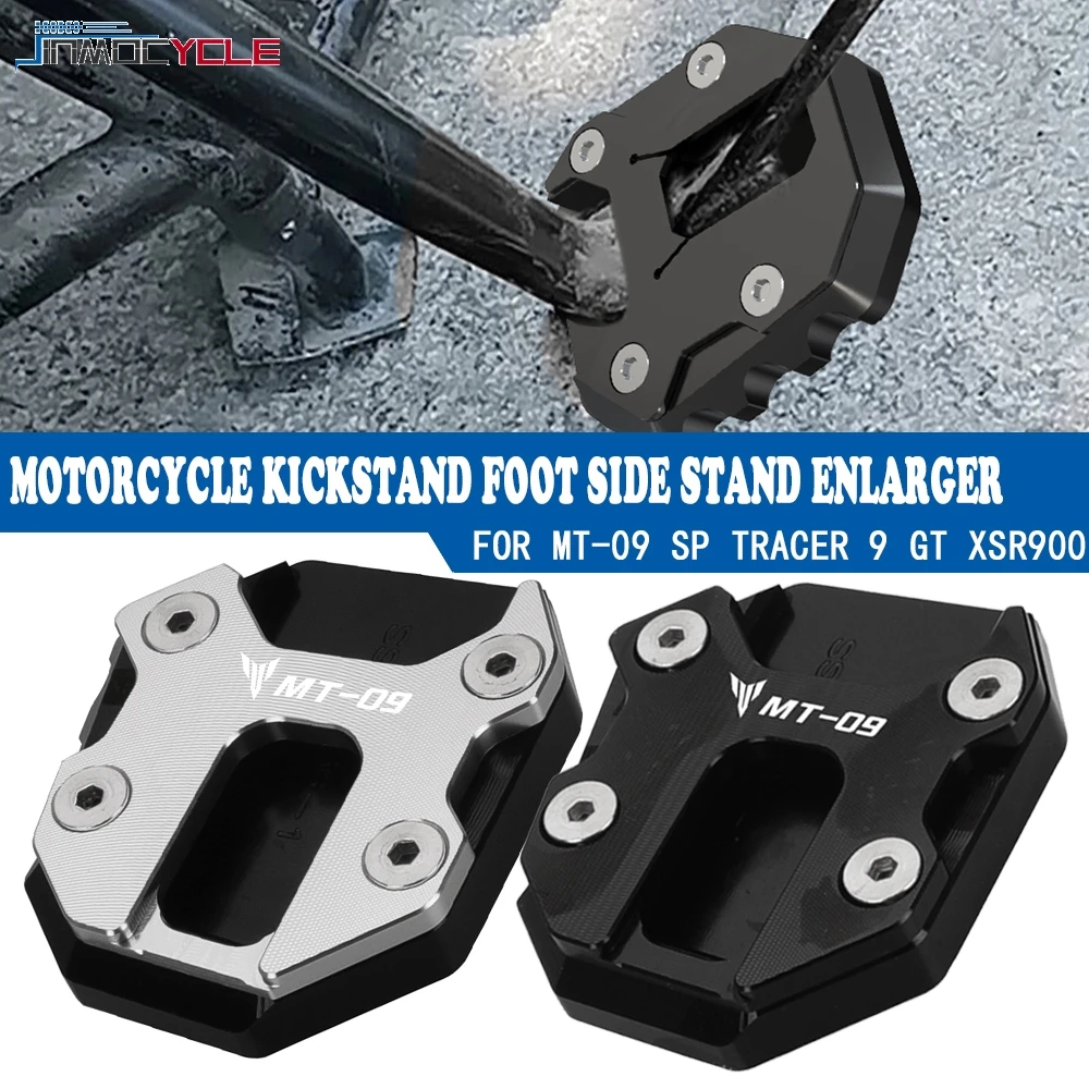 

Motorcycle Kickstand Foot Side Stand Enlarger For Yamaha MT-09 MT09 SP TRACER 9 9GT 2021 2022 2023 2024 2025 XSR900 XSR 900 pars