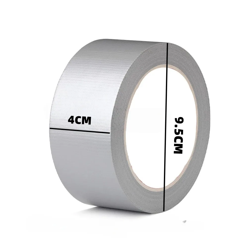 High Temperature Aluminum Foil Tape Thickened Self-Fiberglass Cloth Tape for Range Hood Duct  Easy To Tear Tape Repair Bundles