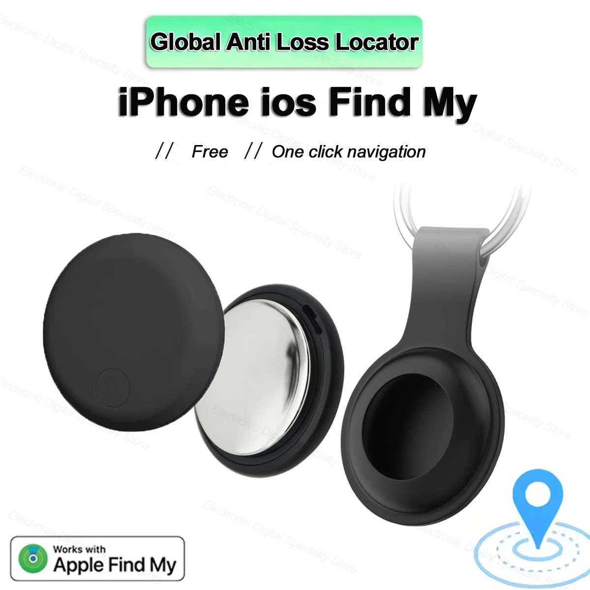 Global Anti Loss Locator Mini GPS Tracker Device Smart Anti-Lost Reminder For Car Pets Kids Bluetooth Air Tag Finder Tracking