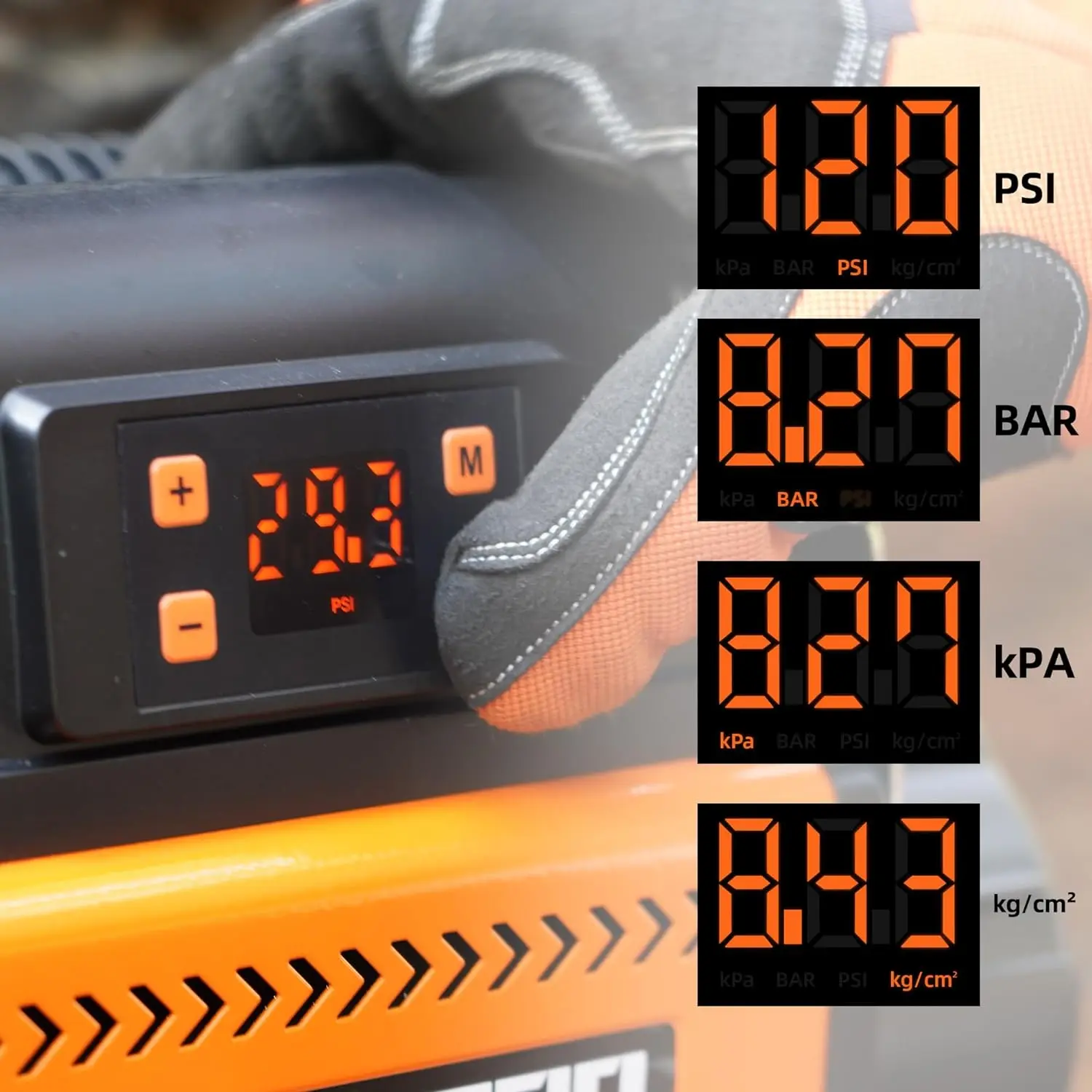 150PSI Luchtpomp Inflator W/LCD Bedieningspaneel Auto luchtcompressor Bandenpomp Draagbare Elektrische luchtcompressor voor Overland