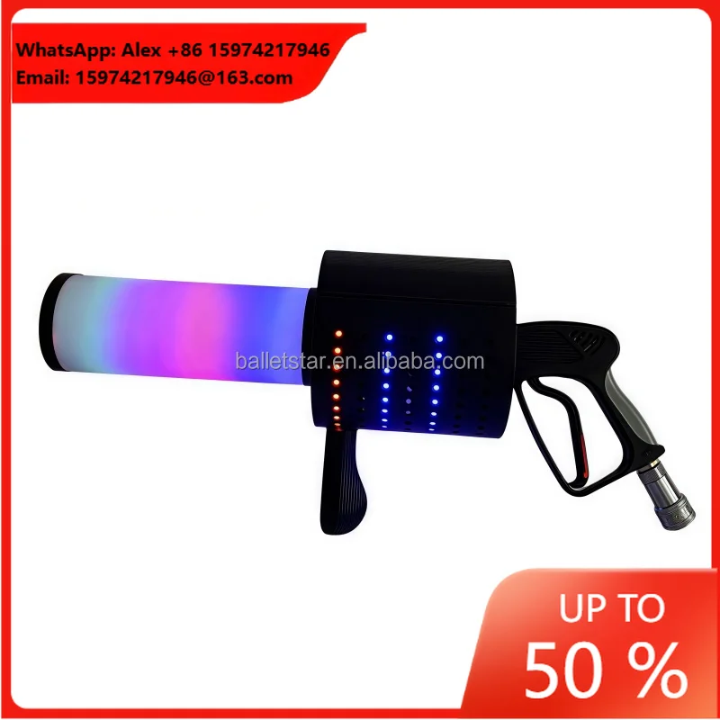 New-type LED Co2 Spray Confetti Gun Color LED Confetti