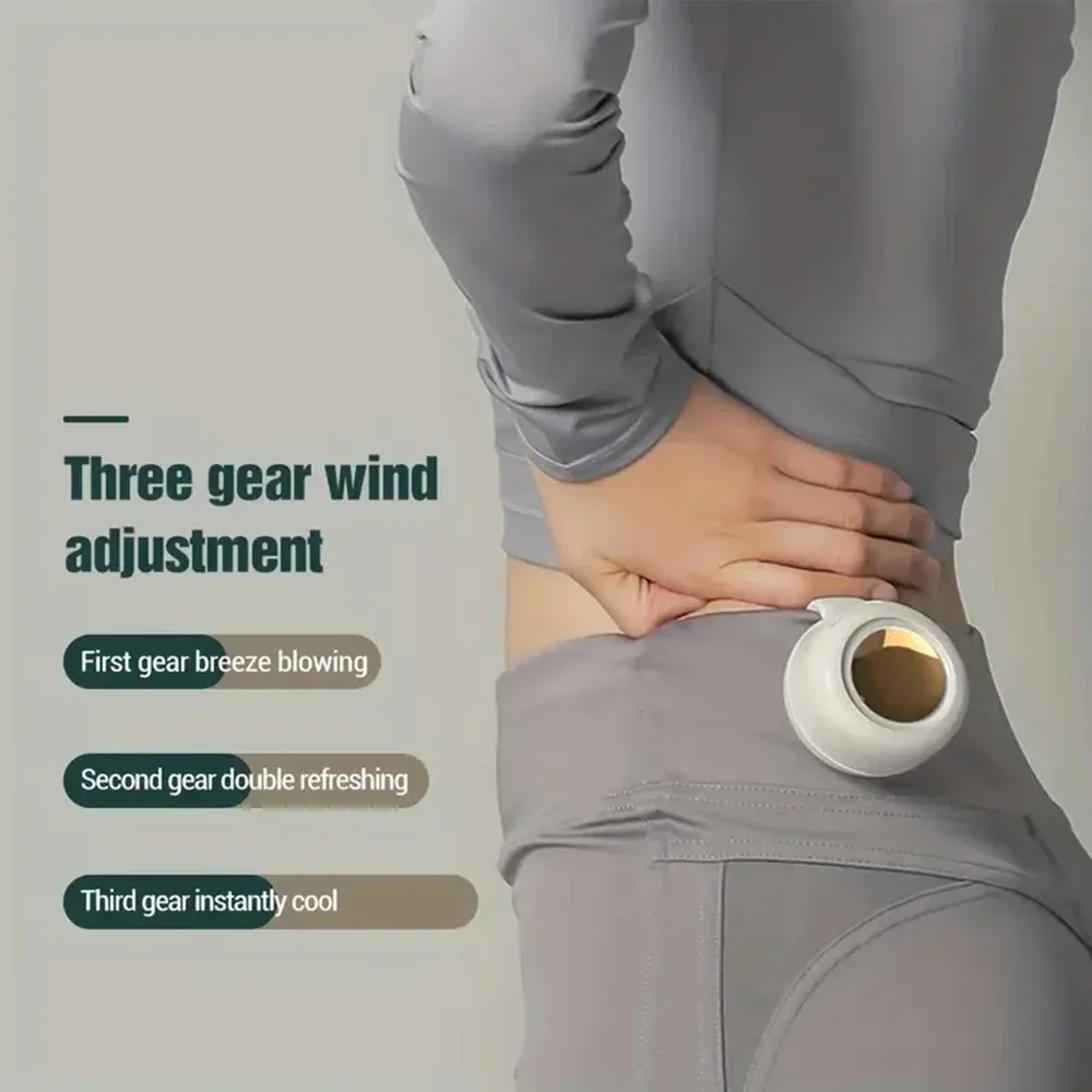 Whirlwind Leafless Fan With Portable Button Design USB Charging Silent Portable Mini Fan For Home And Outdoor Travel