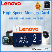 Lenovo 2TB Mini Micro TF SD Card 512GB 256GB SD Memory Card 1TB High Speed Cartao De Memoria 128GB For File Storage Phone Camera