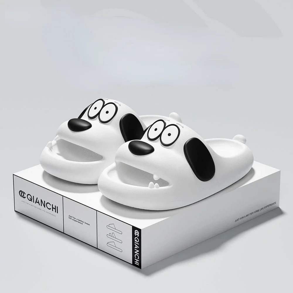 Dog cartoon Slipper Woman Cloud Puppy Sandal Funny Flip Flops Soft Beach Non Slip Home House Shoe Cute Platform Female Slides