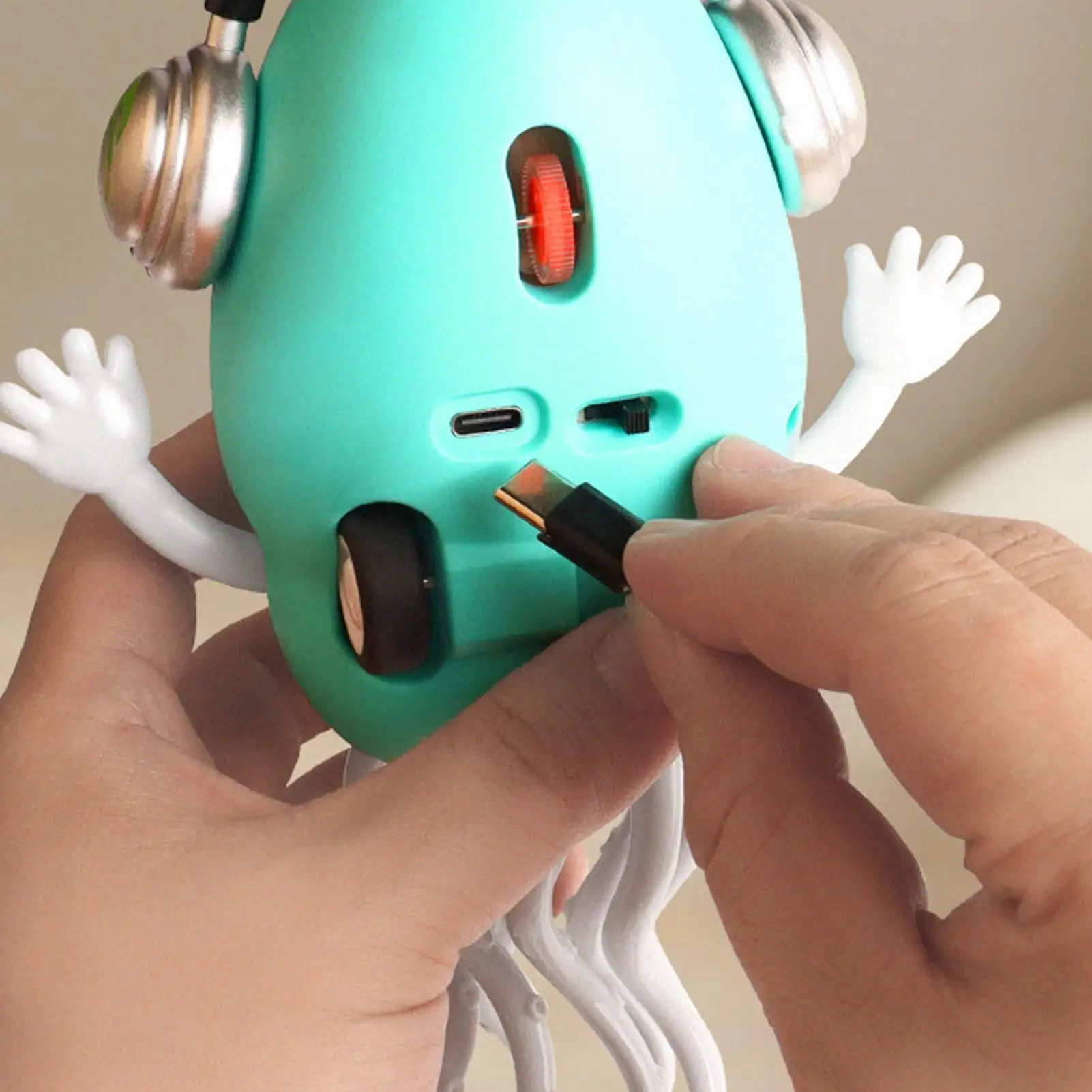

Dancing Squid Crawling Obstacle Avoidance Squid Rechargeable Crawling Octopus Toy With Light & Music For Kids Dancing Tummy Play