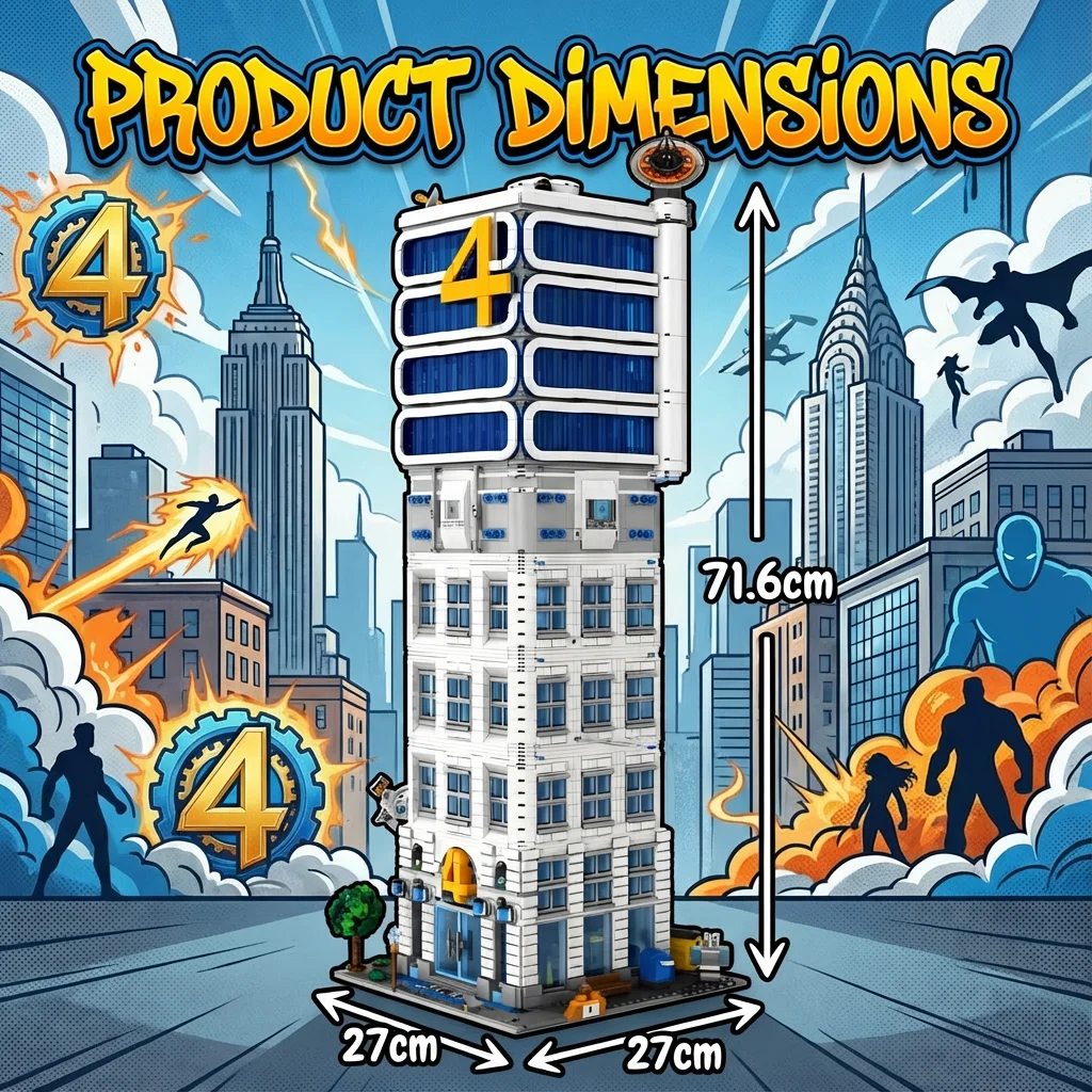    ชุดตัวต่ออาคารหอคอยสี่ฮีโร่ 6135 ชิ้น ชุดประกอบอาคารแบบโมดูลาร์ ของเล่นสร้างสรรค์ ของขวัญสำหรับผู้ใหญ่