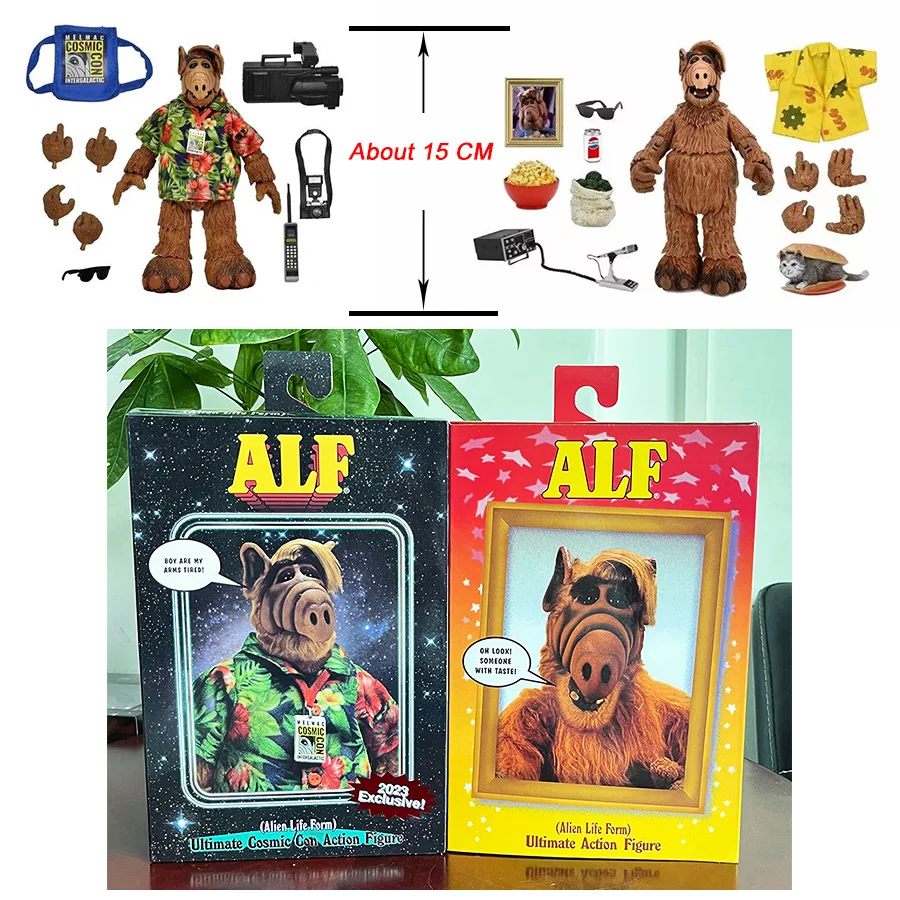 NECA Figure 2023 esclusiva forma di vita aliena ALF Ultimate Cosmic Con Alf-holiday Ver. Action Figure Model Toys bambola mobile congiunta