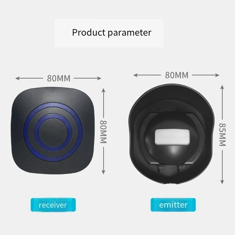 Cancello Ingresso Visitatore Campanello per porta Allarme intelligente wireless Sensore intelligente Spina UK esterna per la casa