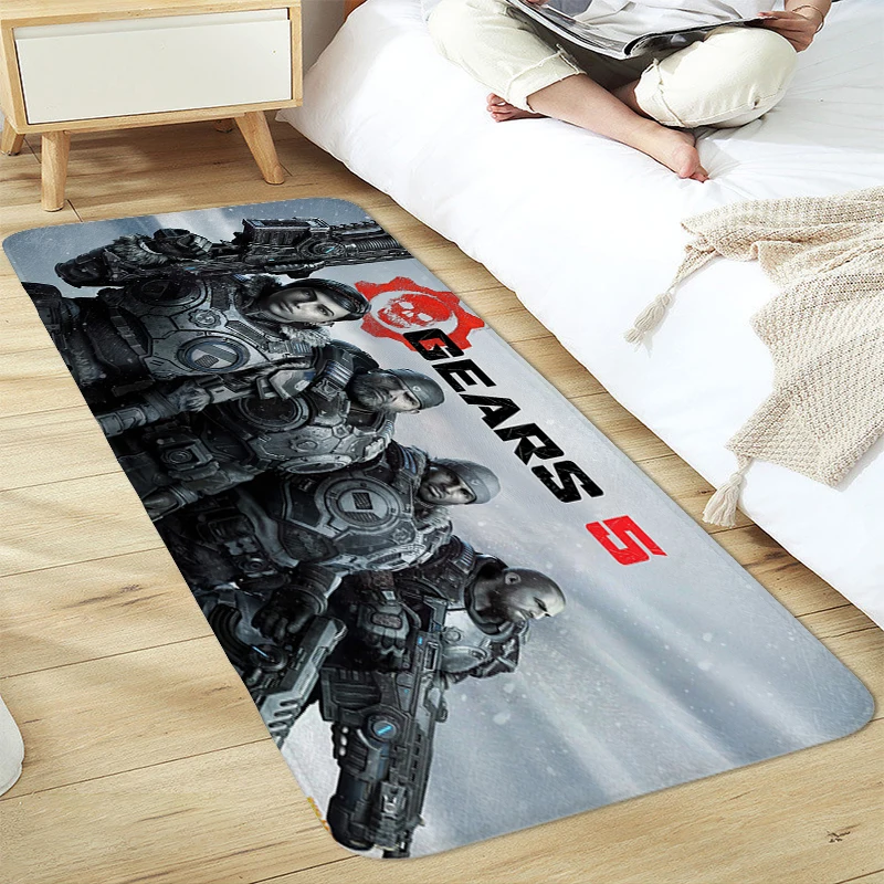 

Floor Mats for Home B-Gears of War Carpet Entrance of House Absorbent Bathmat Bedroom Living Room Kitchen Rug Entrance Doormat