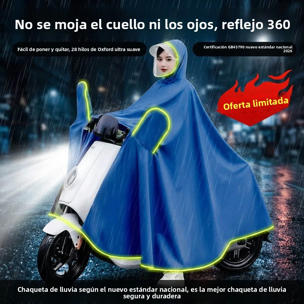 Nuevo Impermeable para Vehículos Eléctricos, Estándar Nacional, Grueso, Alta Reflectividad, Impermeable, Fácil de Poner y Qui...