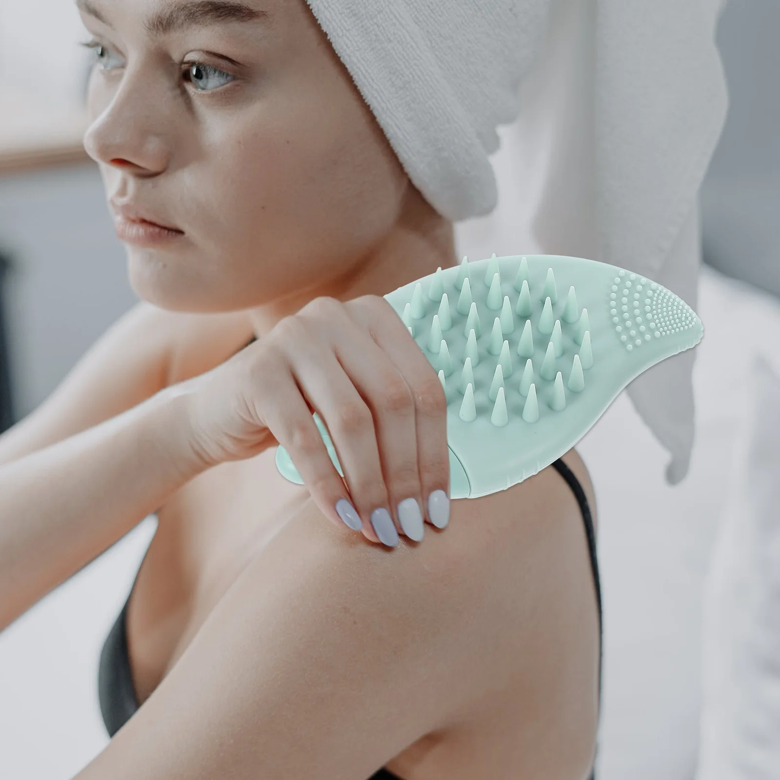 

2pcs Silicone Face Massage Brush For Kids Hair Bathing Multi-Purpose Cleaning Tool Blackhead Removal Soft Bacteria-Resistant