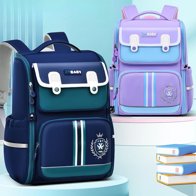 

Student Burden-reducing Cube Backpack Durable Children's Double-shoulder Bag Waterproof Backpack Boys and Girls Casual Versatile