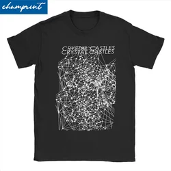 Men Women's Crystal Castles T Shirts Electronic Music Cotton Clothes Vintage Short Sleeve Tee Shirt Birthday Gift T-Shirts