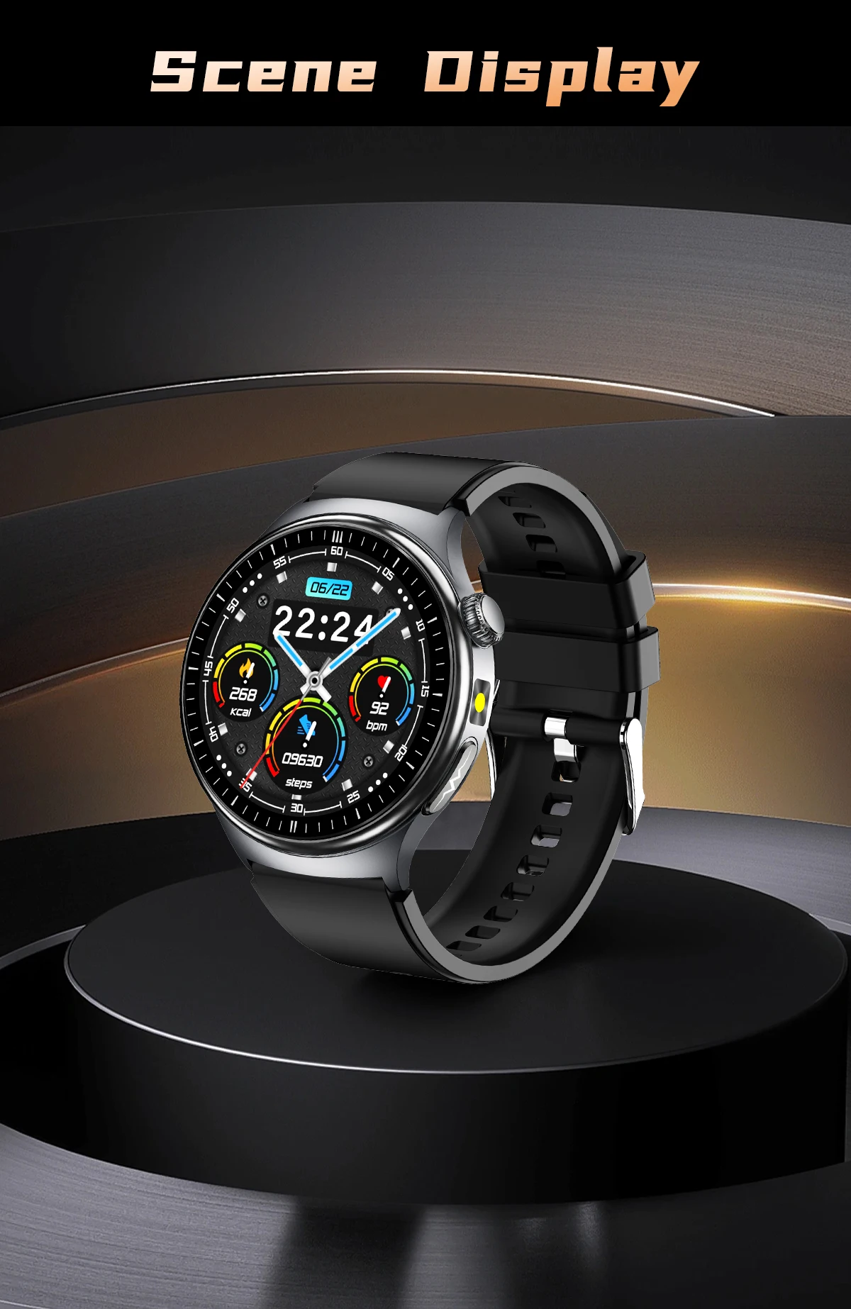 2026 Neue KI-Gesundheitsdiagnose EKG Smartwatch für Männer und Frauen, Harnsäure, Lipide, Blutdruck, HD AMOLED-Bildschirm, Anruf-Sport-Smartwatch – Detail 32