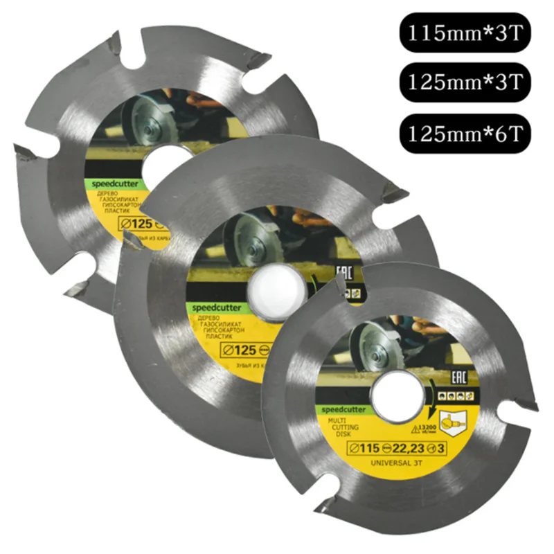 Angle grinder woodworking slotting bladeHard alloy disc saw blade, used for slotting and cutting wood,4.5/5 inch (115/125mm)