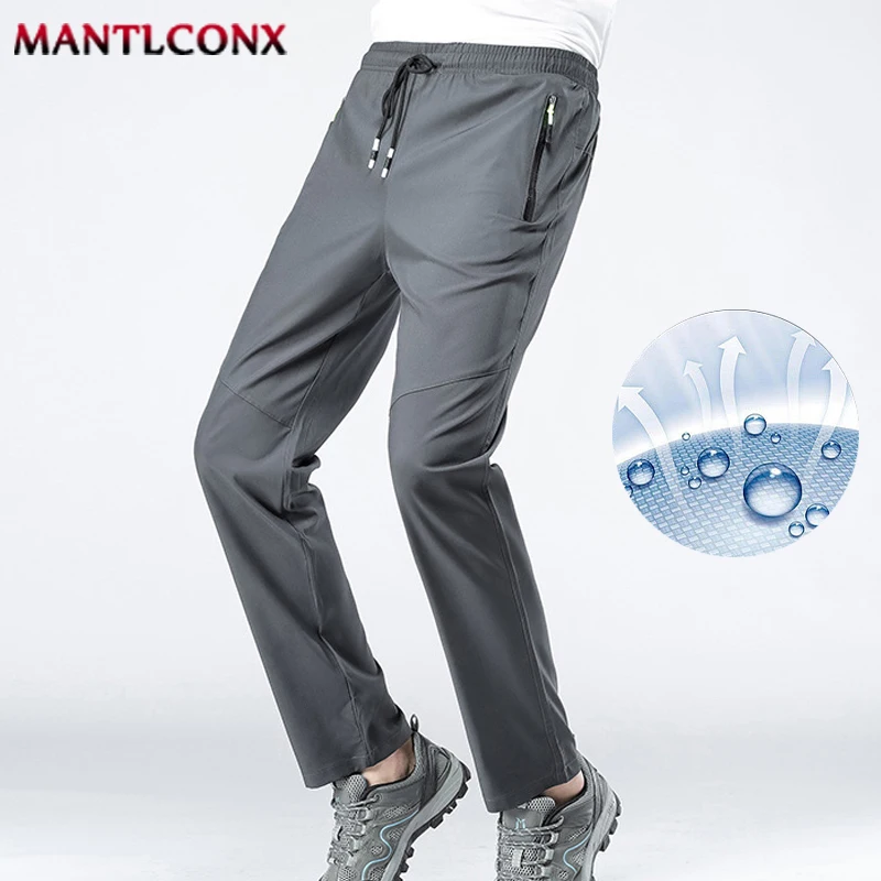 Summer Outdoor Sports Pants Quick Dry Gym Fitness Sweatpants Hiking Camping Pants Men Women Climbing Running Trousers Men XL-5XL