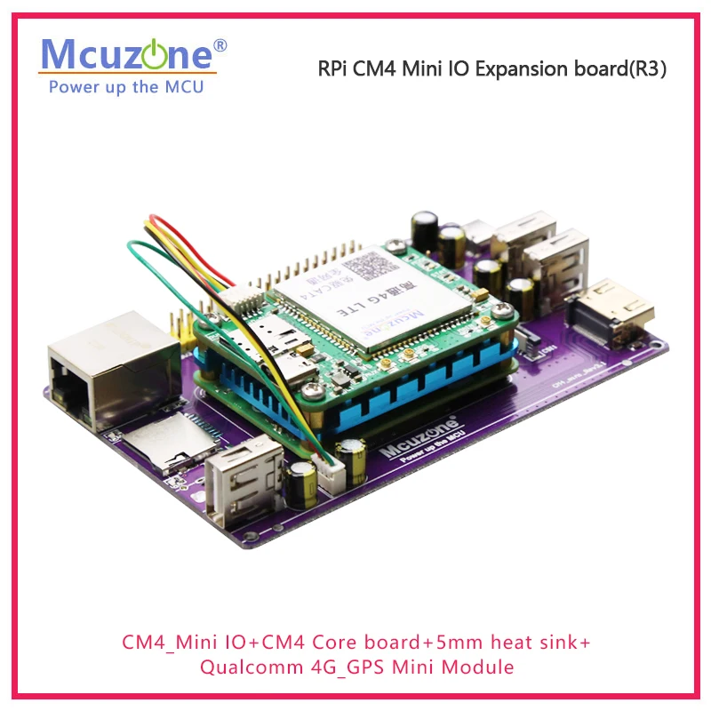 Mini carte IO Raspberry Pi CM4, R3, RPi 3B +, HDMI, Giga Ethernet, Type-C USB, boîtier, KALI Ubunary, Pi OS, pilote de persévérance 4G gratuit