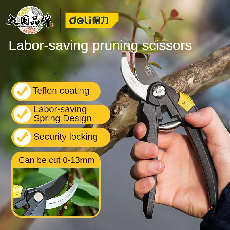 

Deli Multi-Functional Pruning Shears Fruit Tree Pet Scissors Garden Scissor Gardening Shears Garden Tools Hand tools