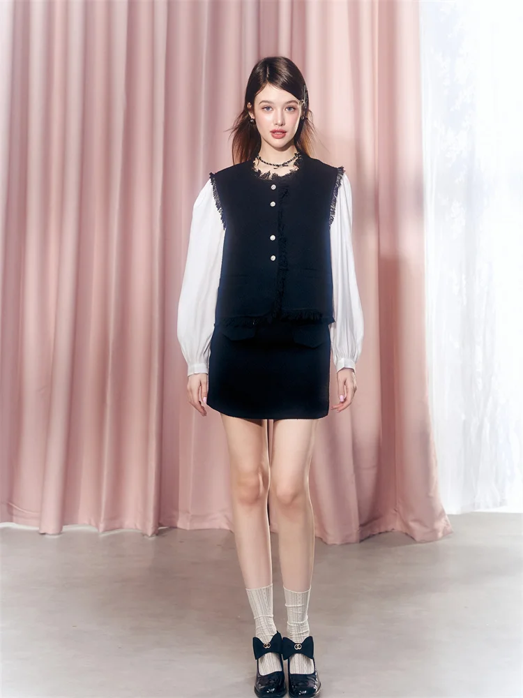 

Модная короткая юбка Chill Zoe Micro Flirt Book с завышенной талией из полиэстера, однотонная, весенняя коллекция